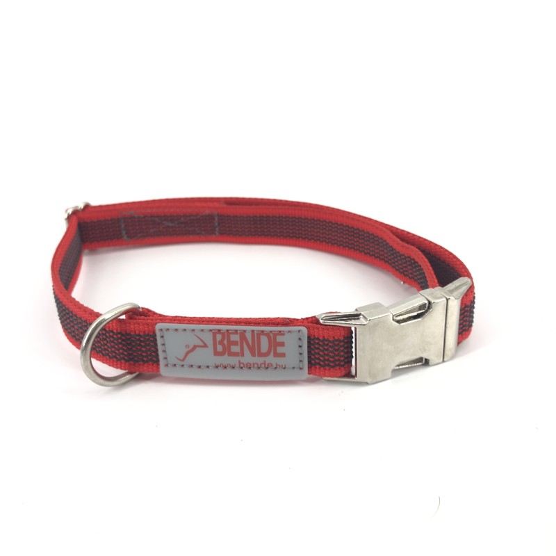 Bende Collare Sottile Gommato 20 mm 40-60 cm con Clip Metallica