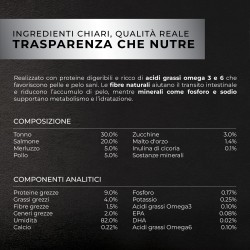 Wusto Functional Anti Hairball Tonno e Salmone - Gatto 85g